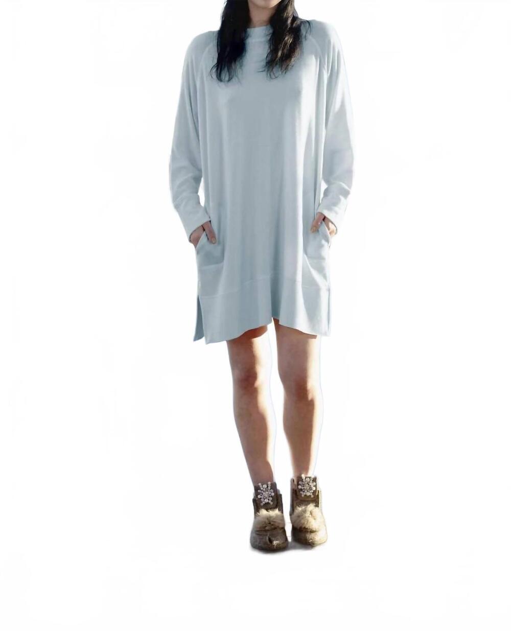 NEW ASPEN DREAM cozy dress in morning blue